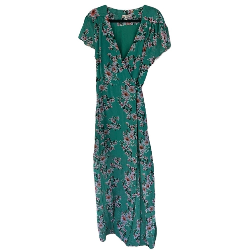 Floral Maxi Tie Dress​​ - Picture 7 of 9